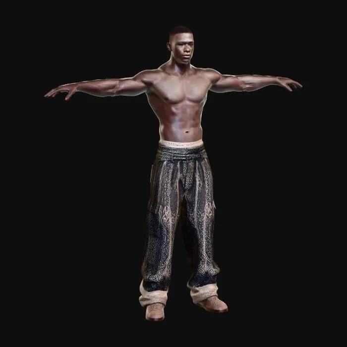 3D model for Open Arms Stance