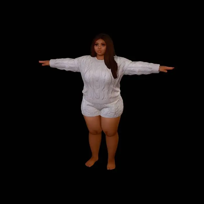 3D model for Cable Knit Confidence