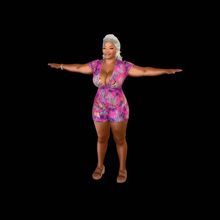 3D model for Pink Palm Serenade