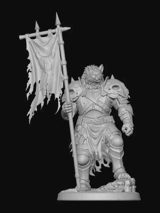 3D model for Gnoll Commander