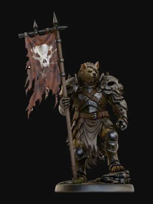 3D model for Gnoll Commander
