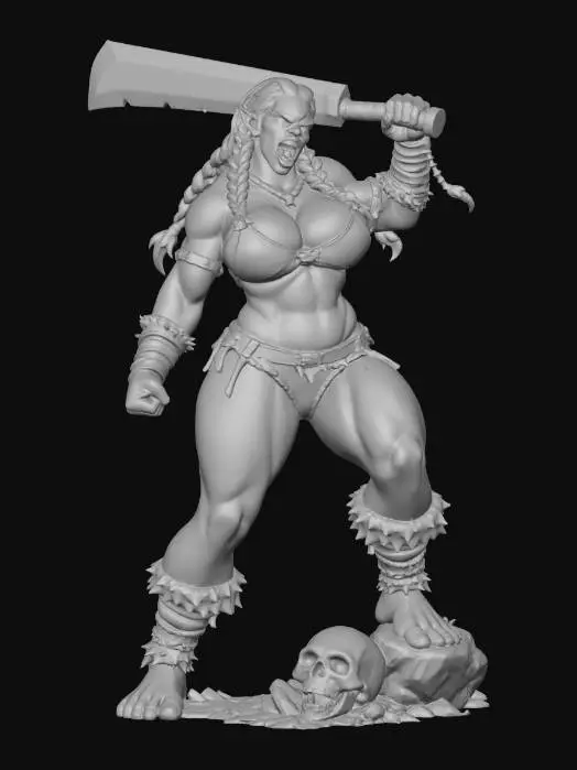 3D model for Orc War Maiden Berserker