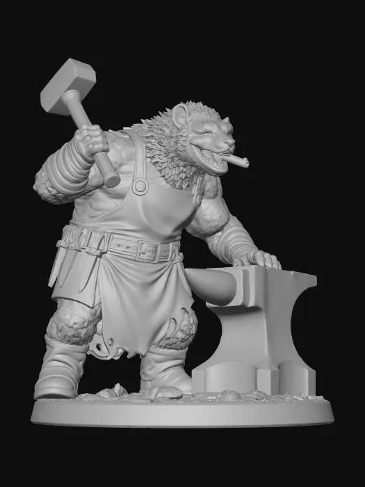 3D model for Gnoll Blacksmith