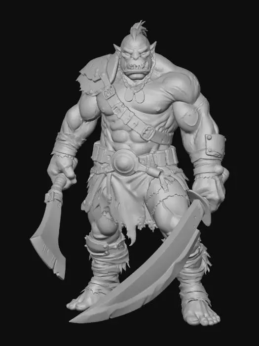 3D model for Heavy Blade Orc Warrior