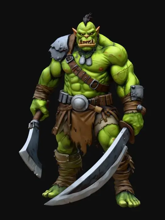 3D model for Heavy Blade Orc Warrior