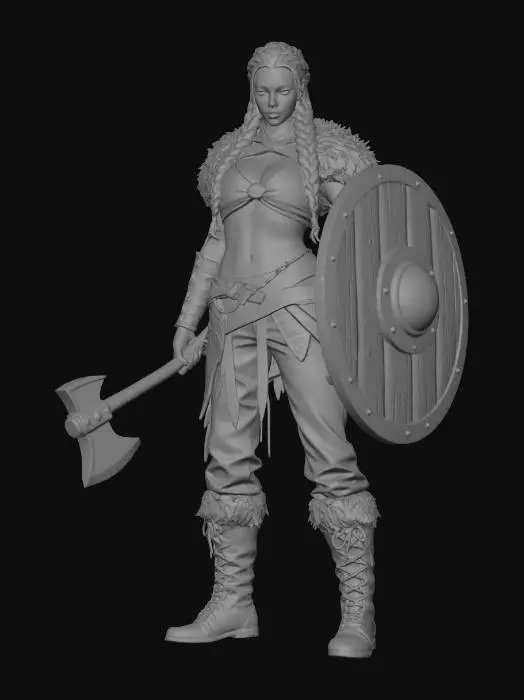3D model for Shieldmaiden of the North