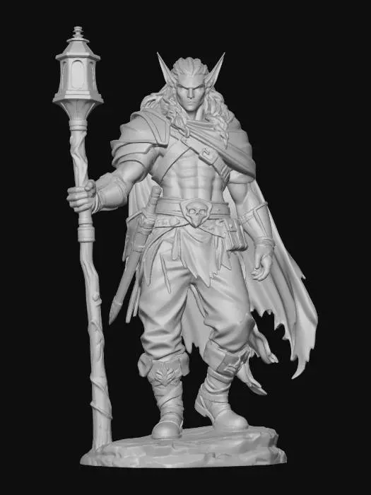 3D model for Drow Wandering Druid