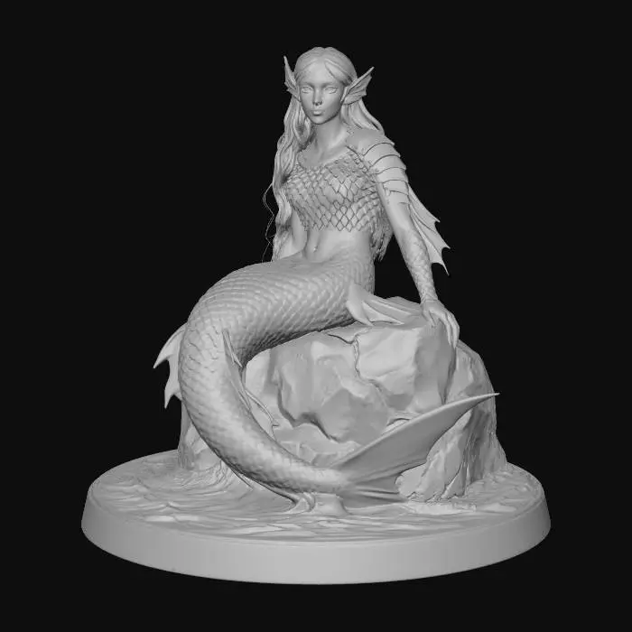 3D model for Dark Mermaid