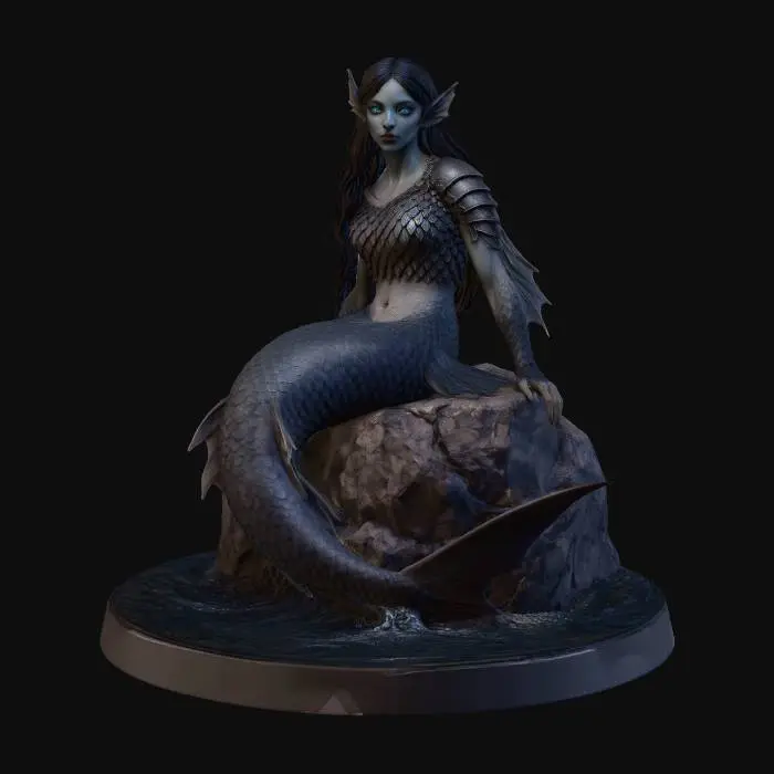 3D model for Dark Mermaid