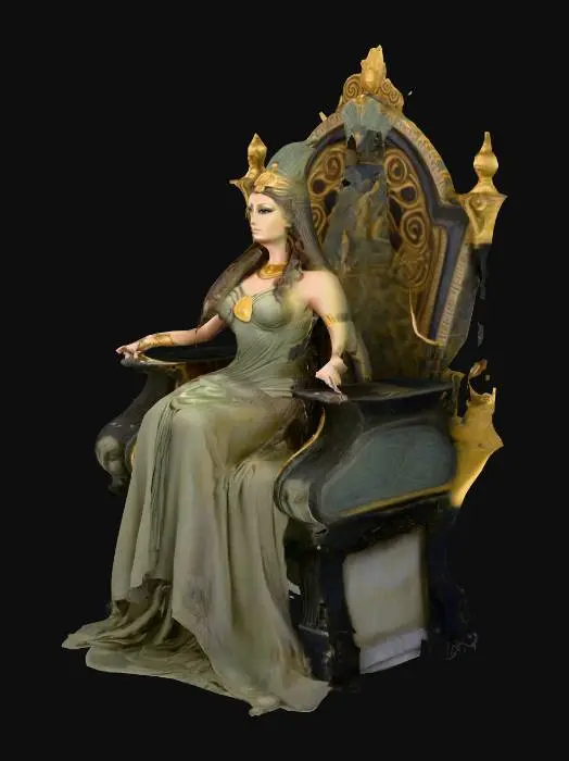 3D model for k Gdess Hera seated on her Elgin throne