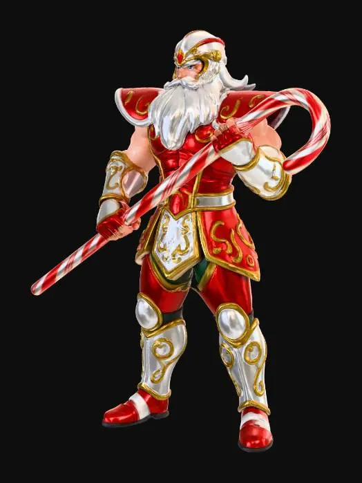 3D model for santa claus warrior saint seiya