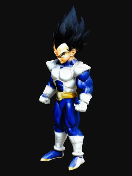 3D model for ドラゴンボールベジータ、T-pose