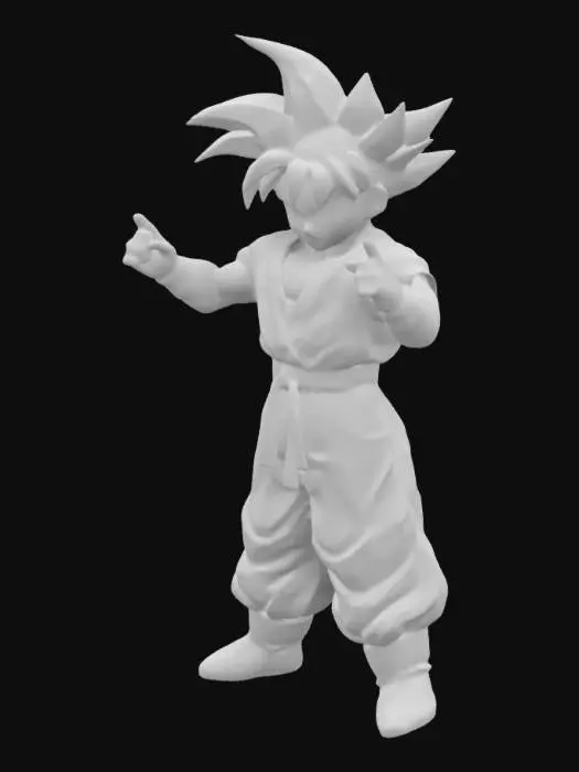 3D model for ドラゴンボール孫ご飯、T-pose