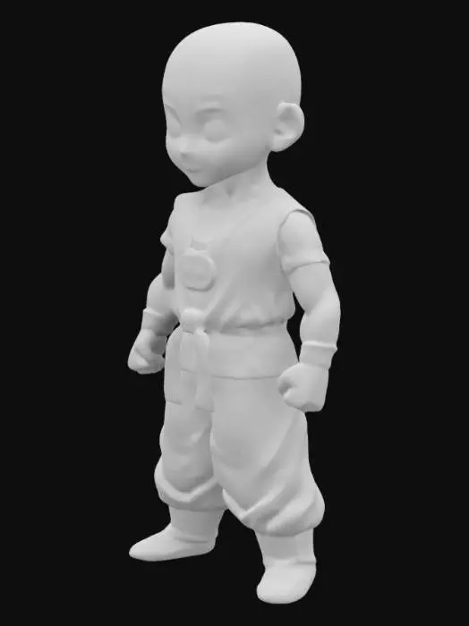 3D model for ドラゴンボールクリリン、T-pose