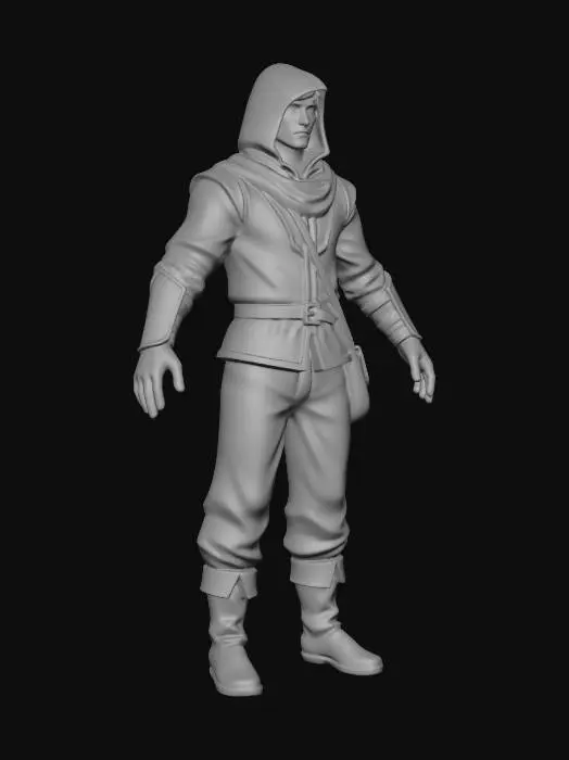 3D model for Lone Wanderer at Dusk