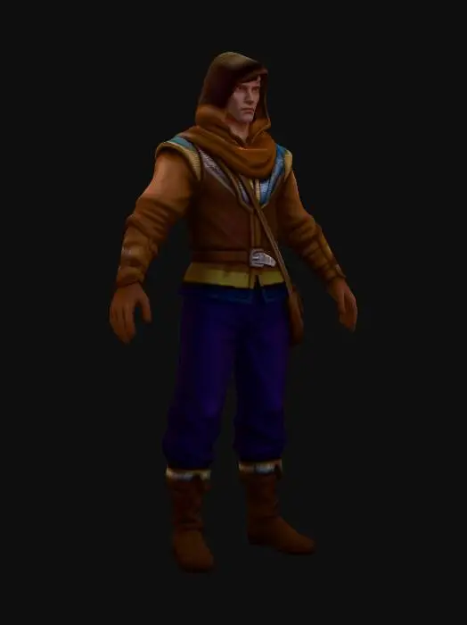 3D model for Lone Wanderer at Dusk