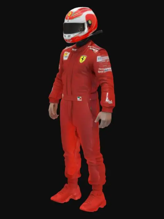 3D model for 3d model for ferrari f1 driver Charles Leclerc