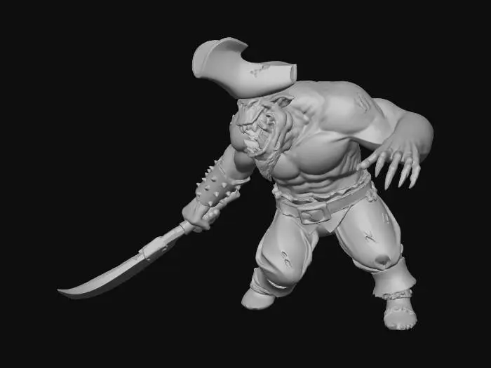 3D model for Orc Pirate Warrior
