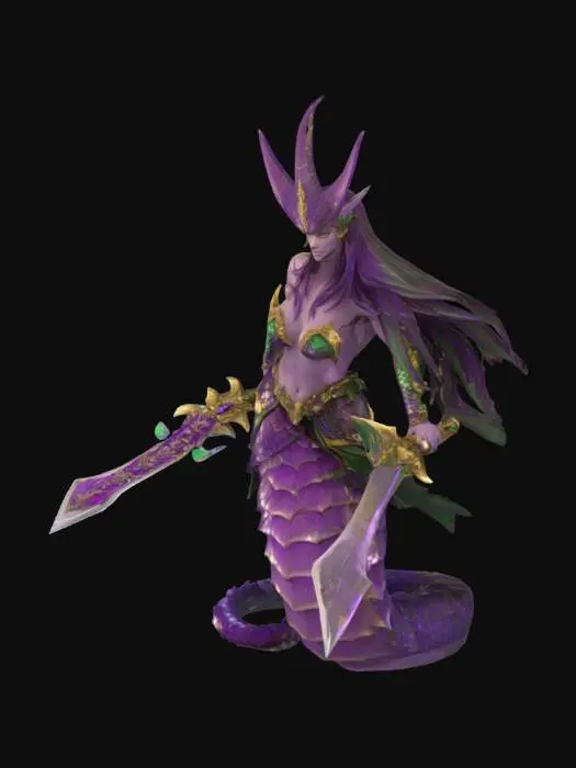 3D model for Naga Warrior