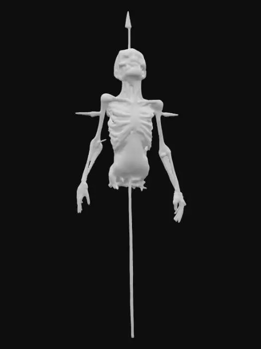 3D model for corpse on spike