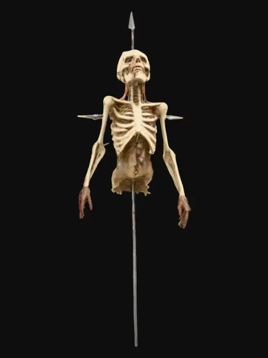 3D model for corpse on spike