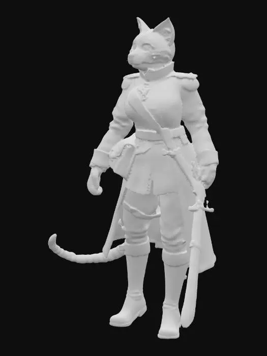 3D model for Feline General on Duty
