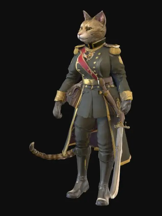 3D model for Feline General on Duty