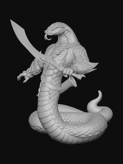 3D model for Serpent Warrior