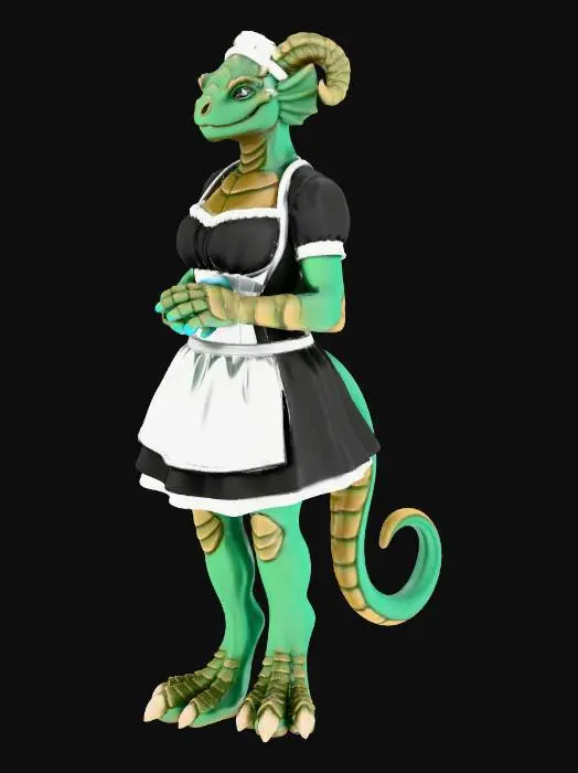 3D model for Lizard Maid