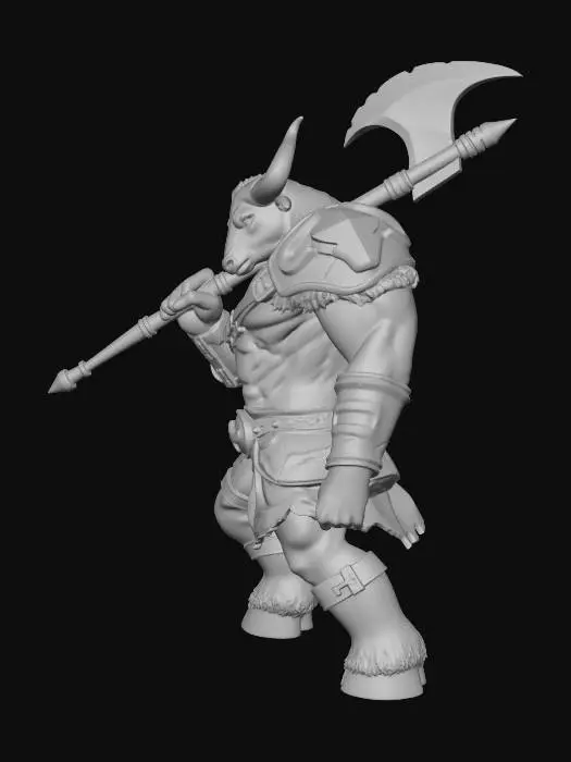 3D model for Minotaur Warrior
