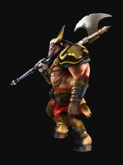 3D model for Minotaur Warrior