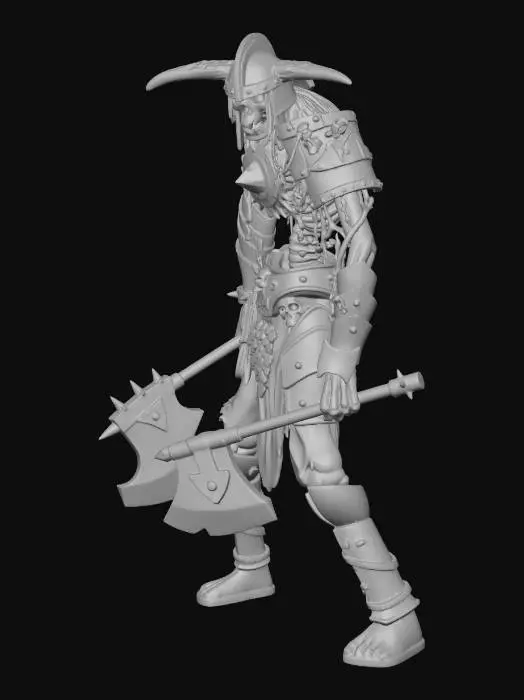 3D model for Undead Warrior