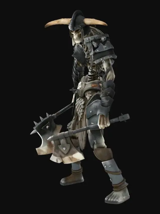 3D model for Undead Warrior
