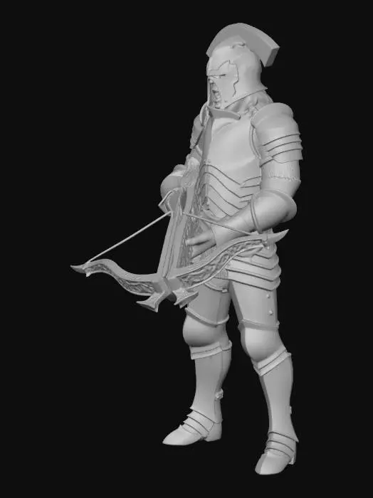 3D model for Armored Crossbowman