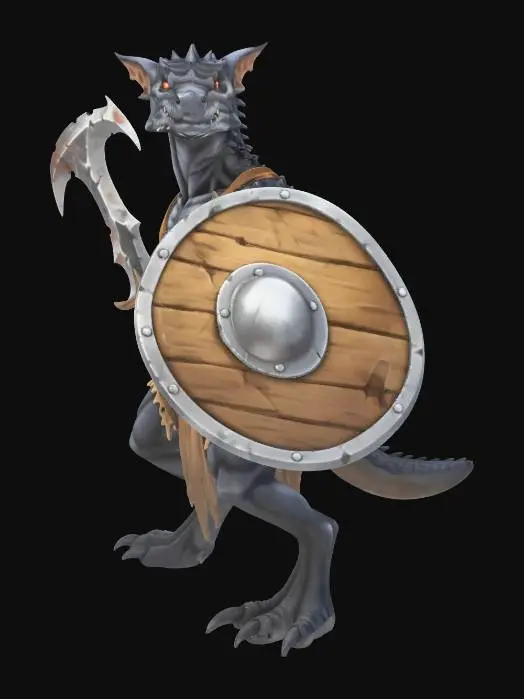 3D model for kobold Defender