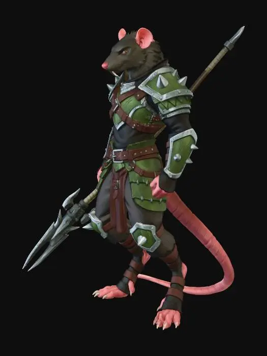 3D model for Rat Warrior