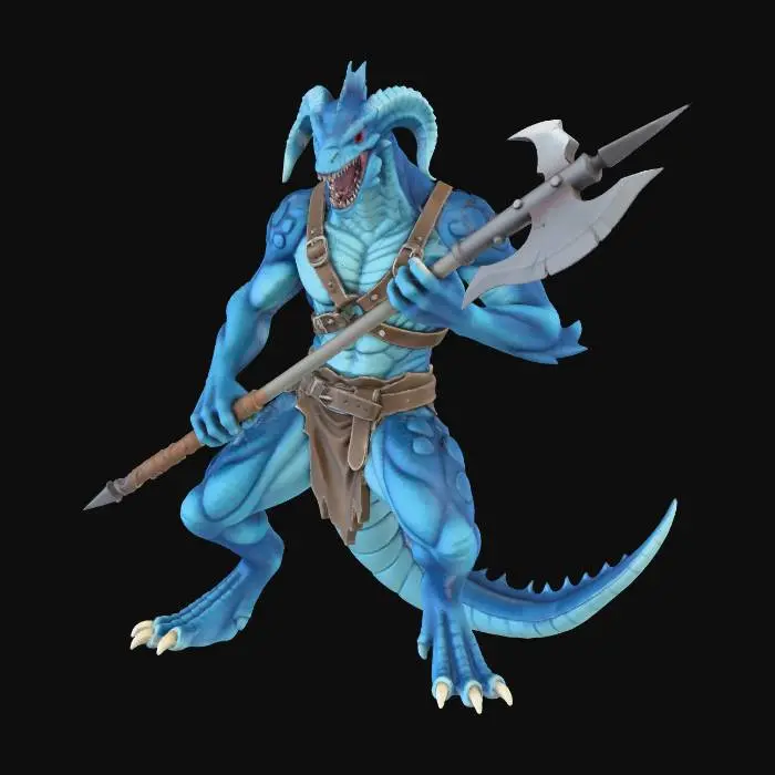 3D model for Warrior Reptilian Guardian