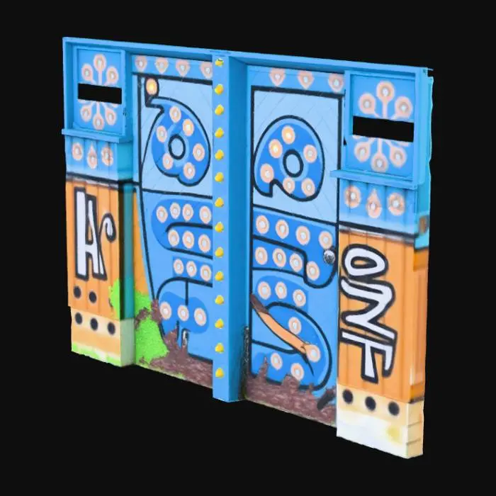 3D model for Colorful Graffiti Doorway