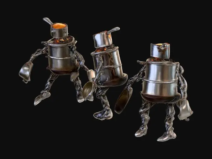 3D model for 鍋とフライパンの怪物