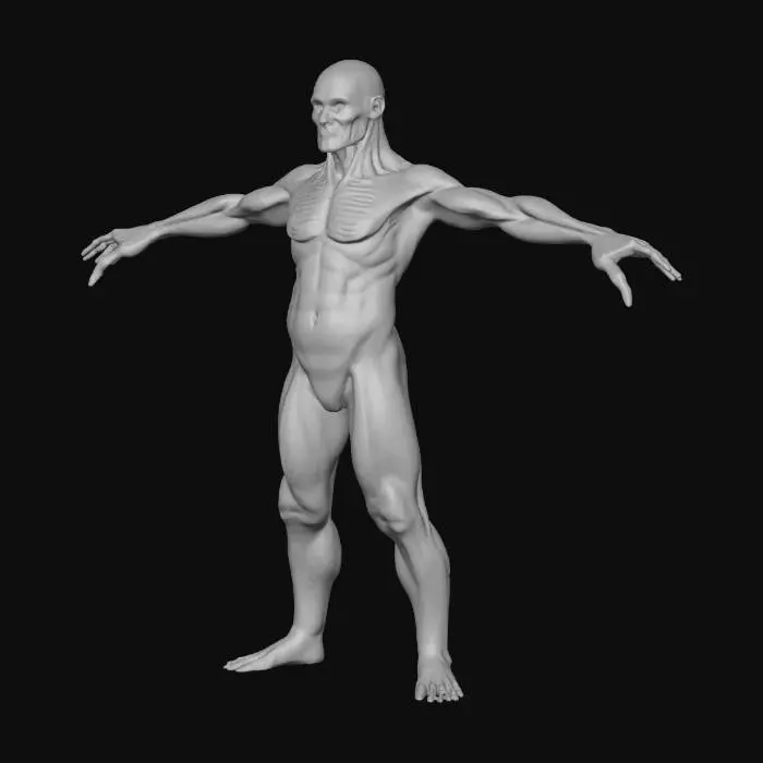 3D model for Ghoul Citizen

Realistic male ghoul character in T-pose, Game Ready with PBR textures. Decayed skin, torn clothing, worn boots, ragged trench coat, Fallout-style ghoul civilian.