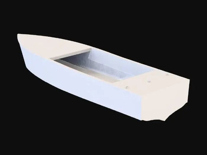 3D model for I need a powerboat hull. Empty inside and with no deck