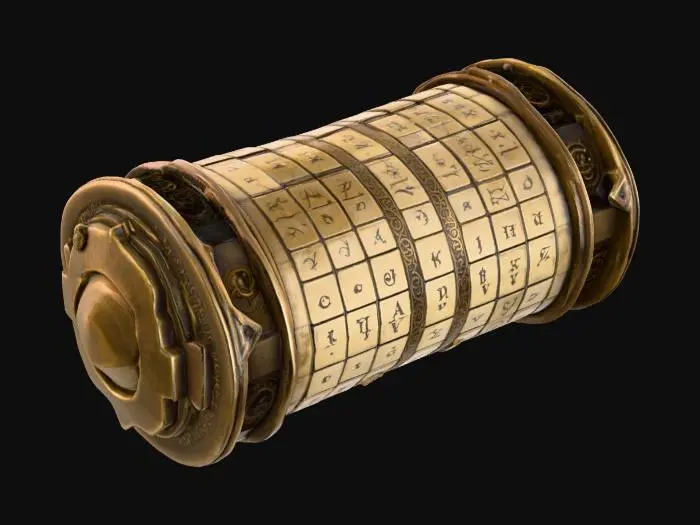 3D model for Cryptex Puzzle, #PBR#