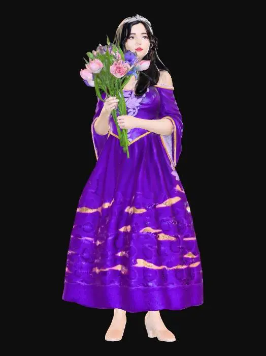 3D model for Princess of the Blossoming Fields