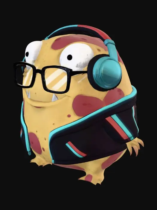 3D model for Neon Potato DJ