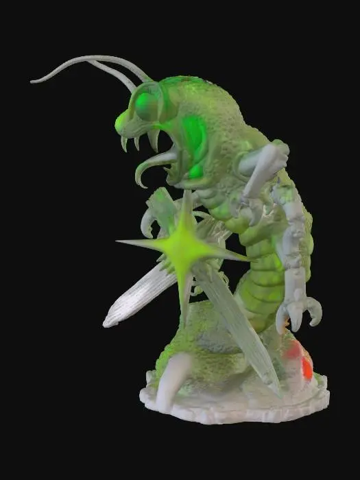 3D model for Reptilian Explosion