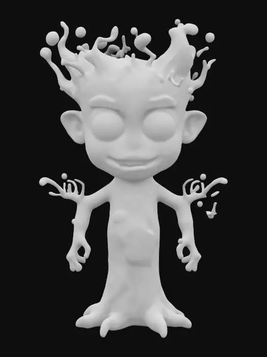 3D model for a cartoonish tree Ent, fantasy, character model 