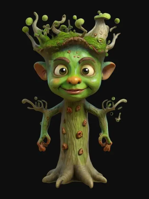3D model for a cartoonish tree Ent, fantasy, character model 