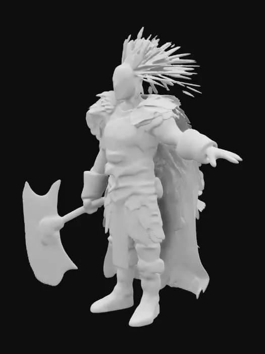 3D model for assassins creed valhalla. eivor karakteri. vahşi görünüm, saldırı pozisyonu. , Ortaçağ, Son Derece Detaylı, Ultra Gerçekçi, Savaş Pozu