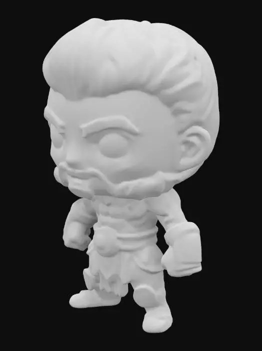 3D model for assassins creed,. alexios.  Kaslı vücut. Tehditkar ifade. Chibi sanat stili. İyi orantılı. Açıkça tanımlanmış özellikler. Son derece ayrıntılı. Son derece stilize. Duvarlar ve özellikler en az 2 mm kalınlığında. En az 2 mm derinliğe sahip kalın, girintili özellikler. Keskin, temiz çizgiler. Kabartmalı özellikler yüzeyin en az 2 mm üzerinde yükselmelidir. DND.