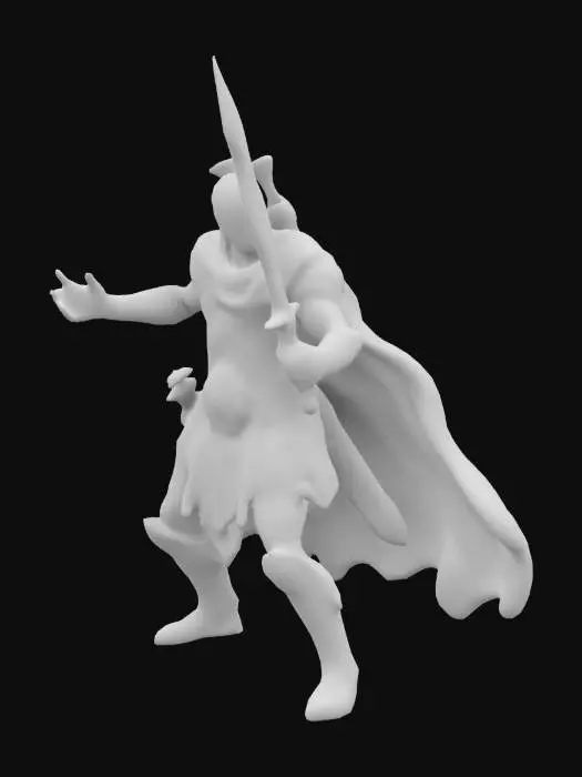 3D model for assassins creed, alexios, kolları açık, saldırı pozisyonu, realist